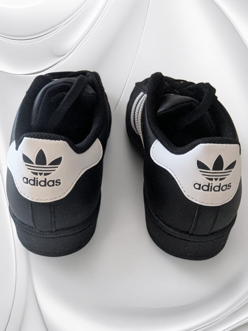 Adidas Classic Originals Superstar J Grade School Black/White Size 6 - Picture 4 of 6